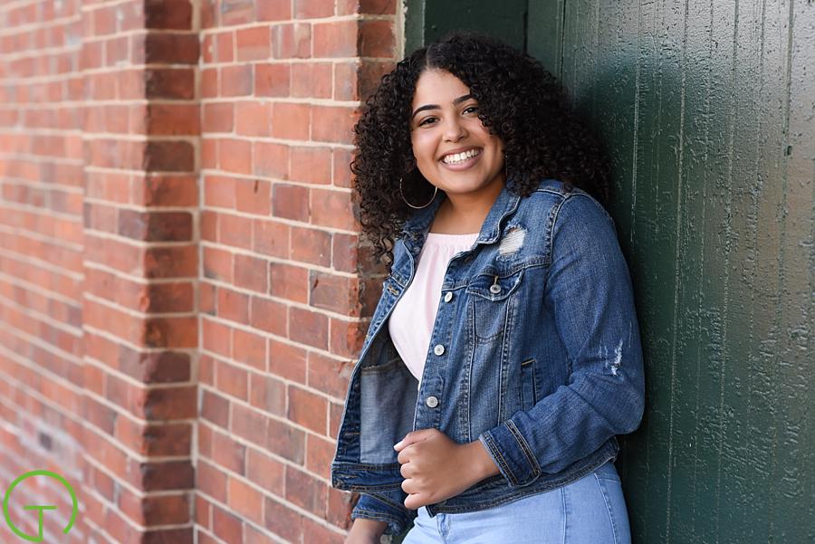 Phoebe's Senior Session in Ypsilanti's Depot Town